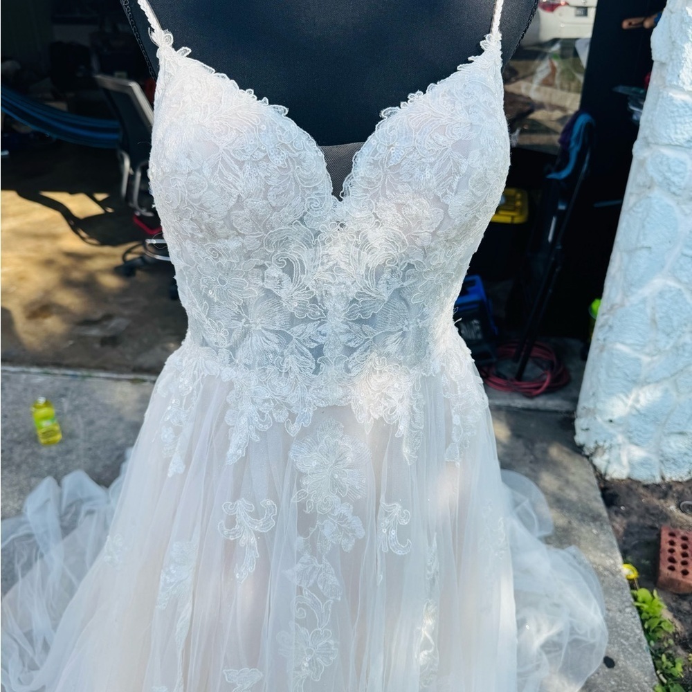 Stella York 6886 Ivory /Moscato size 12 - Picture 5 of 11